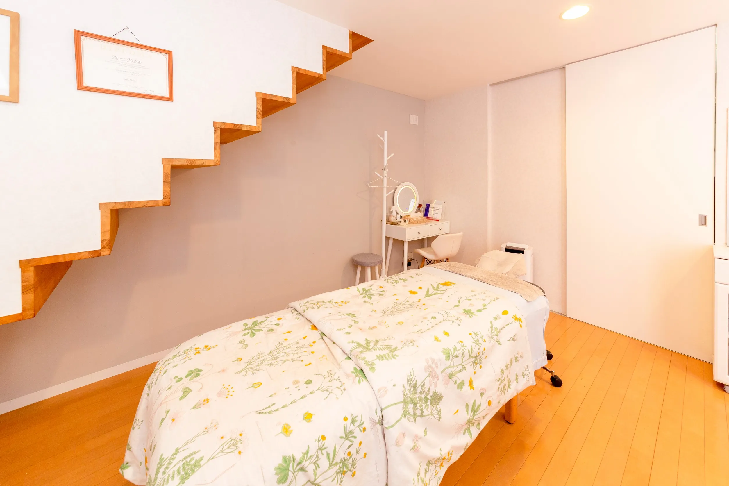 県内で水素吸入ができるサロン 「Beauty salon Brilliant」の内装写真