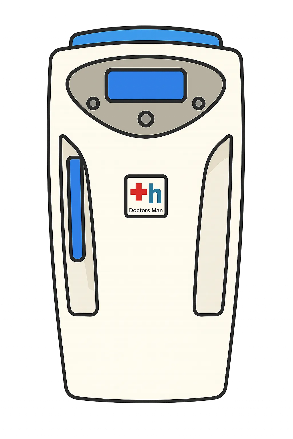 ドクターズ・マンの水素吸入器「H2JI1」の製品イラスト