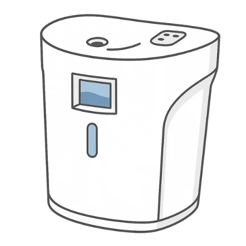 株式会社トライズの水素吸入器「富士のチカラ」の製品イラスト
