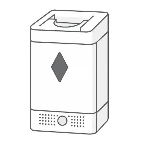 株式会社トライズの水素吸入器「富士のチカラ Smart Cube」の製品イラスト