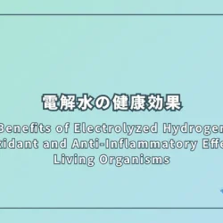 Health Benefits of Electrolyzed Hydrogen Water: Antioxidant and Anti-Inflammatory Effects in Living Organisms（電解水の健康効果：抗酸化作用と抗炎症作用を中心に）