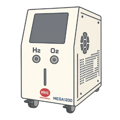 MAKE MEDICAL(メイクメディカル)の水素吸入器『H2メディカルパワー MEGA1200』の製品イラストbyすいかつねっと
