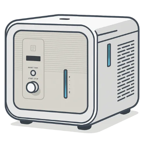 アトラグループの水素吸入器『コアップSA-1200plus』の製品イラストbyすいかつねっと