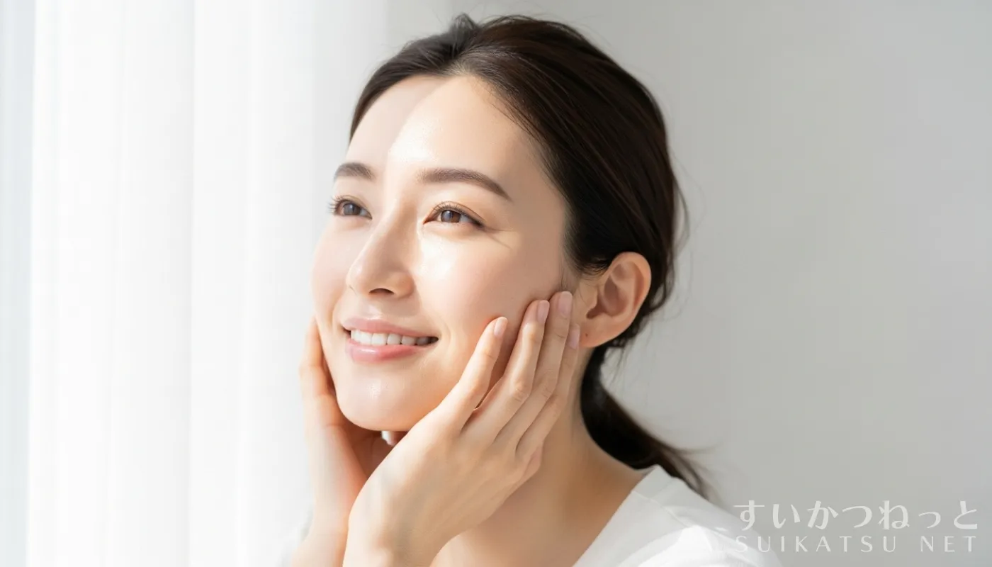 くすみが晴れて透明感アップ